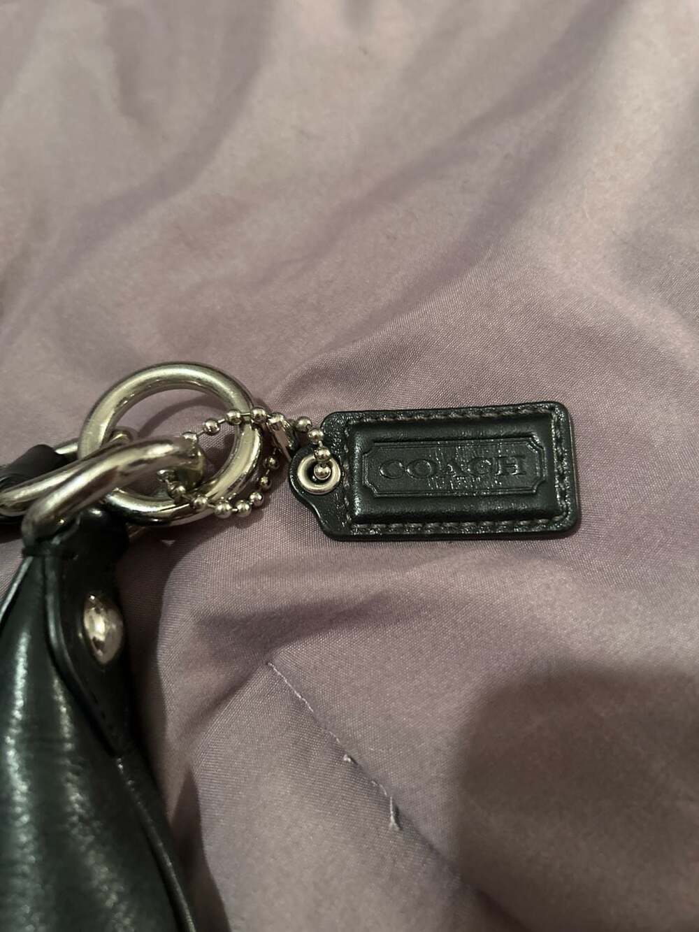 Coach Madison Black Leather Shoulder Bag Hobo 14314 - Picture 4 of 5